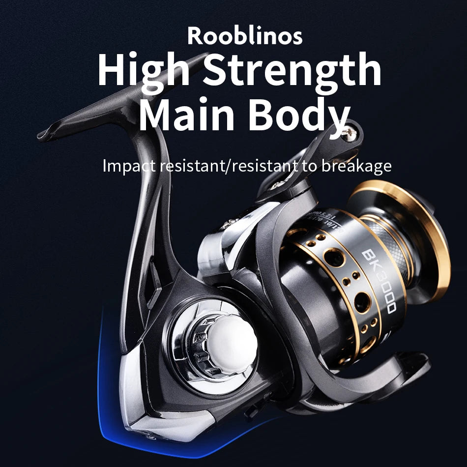 Rooblinos BK Spinning Fishing Reels For Saltwater Freshwater Metal ...