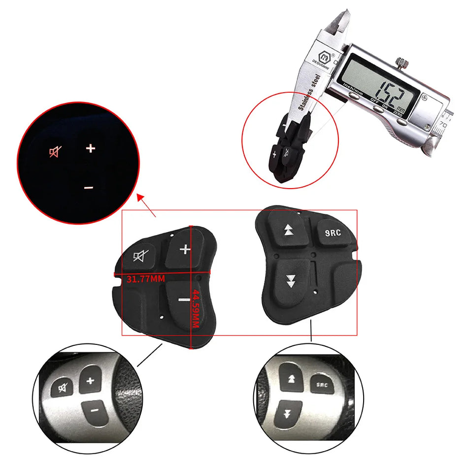 Daudzfunkcionālie stūres rata audio pogas Alfa Romeo 147 156 166 GT