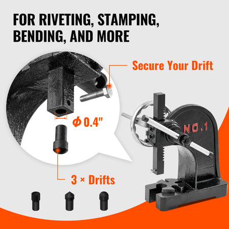 SucceBuy Arbor Press 1 Ton Manual &ndash; Heavy Duty Cast Iron