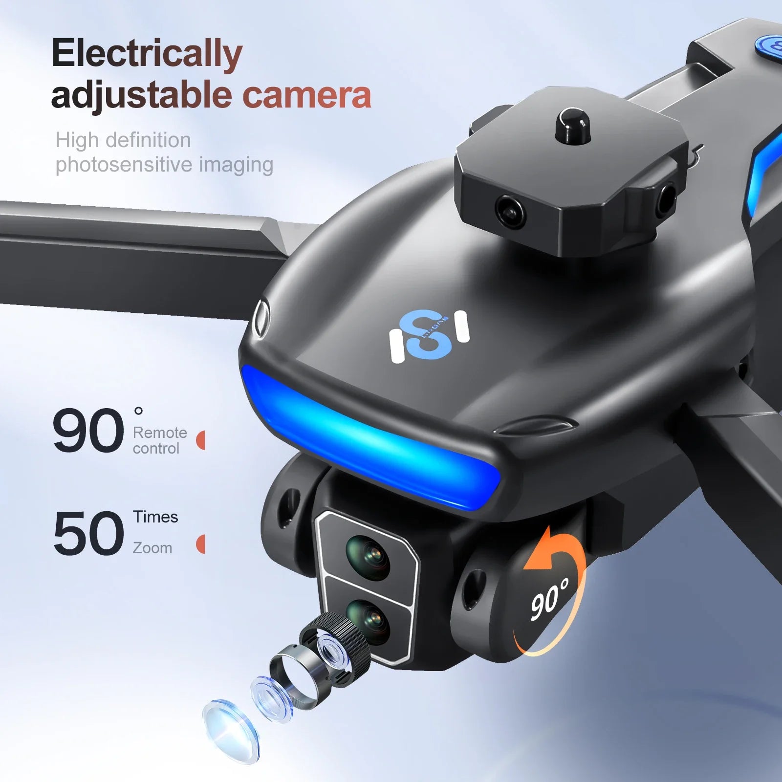 S181 Pro Rc Drone Uav Gps 8K Hd Camera &ndash; Ultra HD 8K Camera