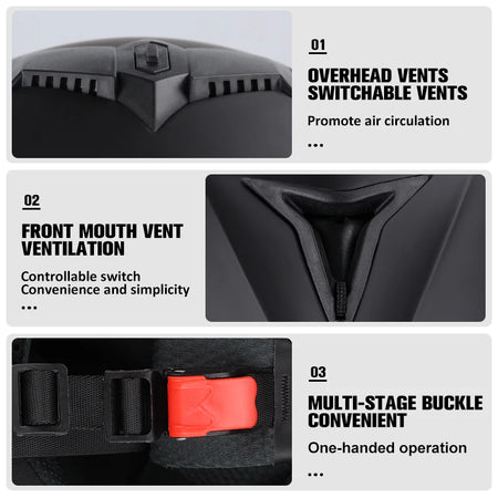 Uchoose Double Lens Modular Flip Helmet &ndash; DOT Certified