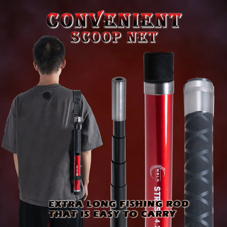 MBLN Telescopic Rock Fishing Net - 6m, Foldable, Lightweight &amp; Durable