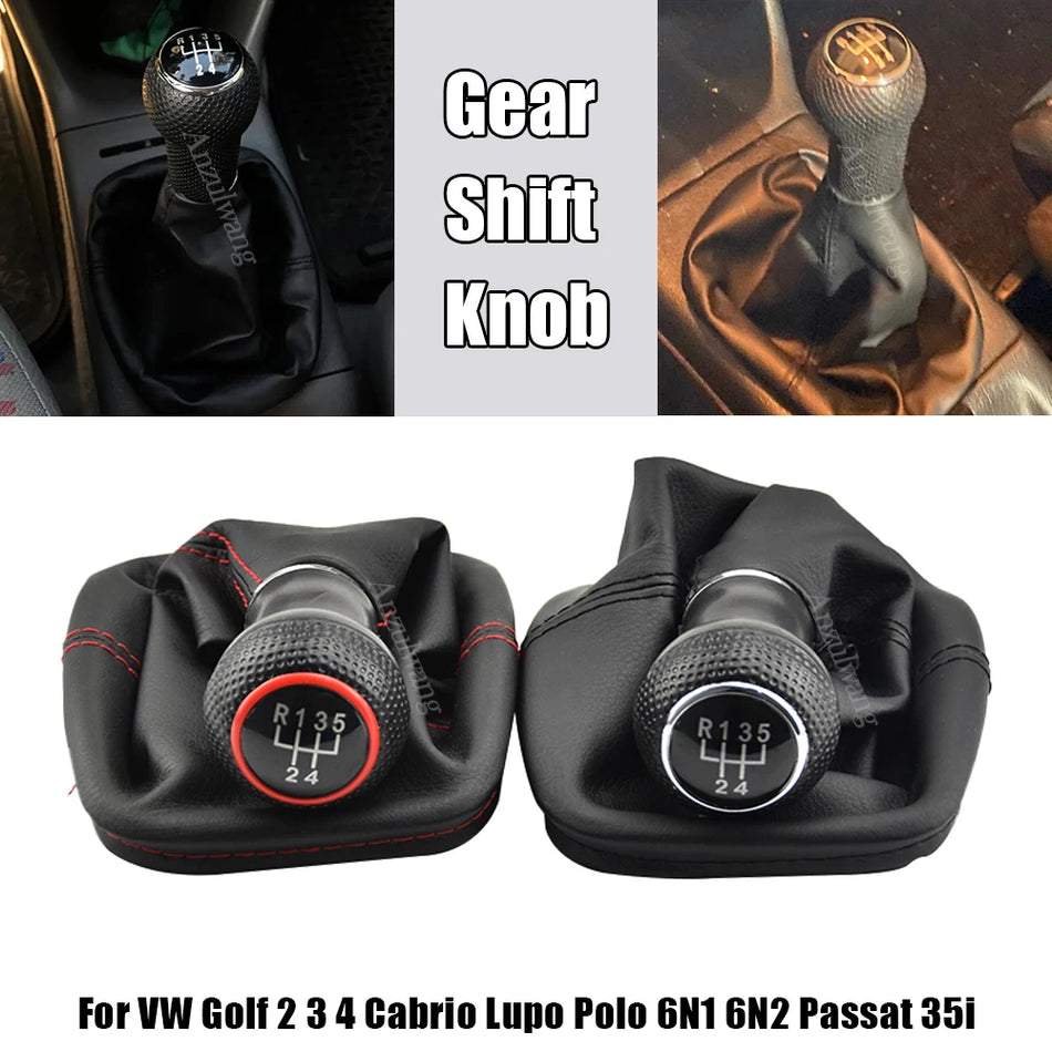 Manuálna páka prevodovky kožená pre VW Golf 2 3 Polo Passat