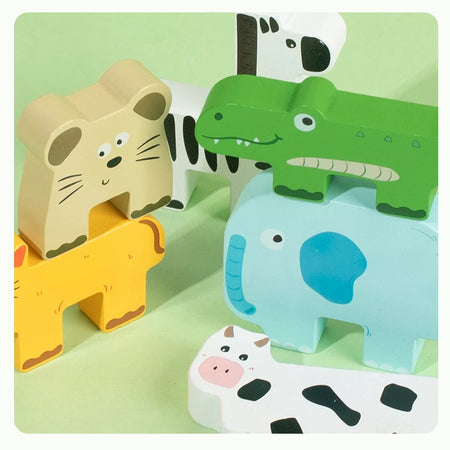 Animal Balance Jenga &ndash; Promotes Fine Motor Skills Mastery