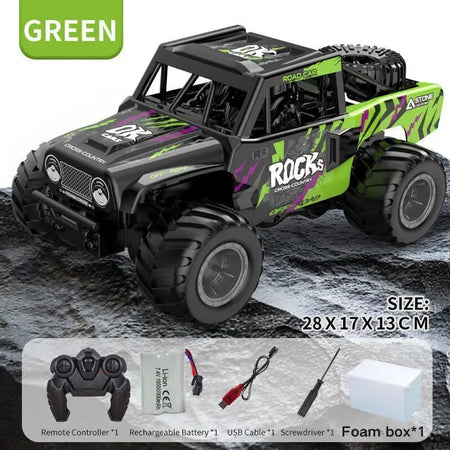 JJRC Q191 All-Terrain Amphibious RC Car - 4WD Off-Road Adventure Green-Foam box