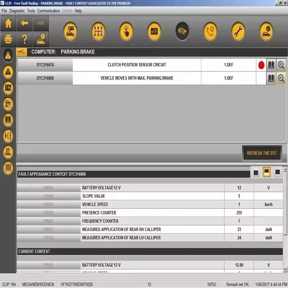OBD2 Diagnostic Software for Renault Can Clip with Reprog V191 and Dialogys V4.72