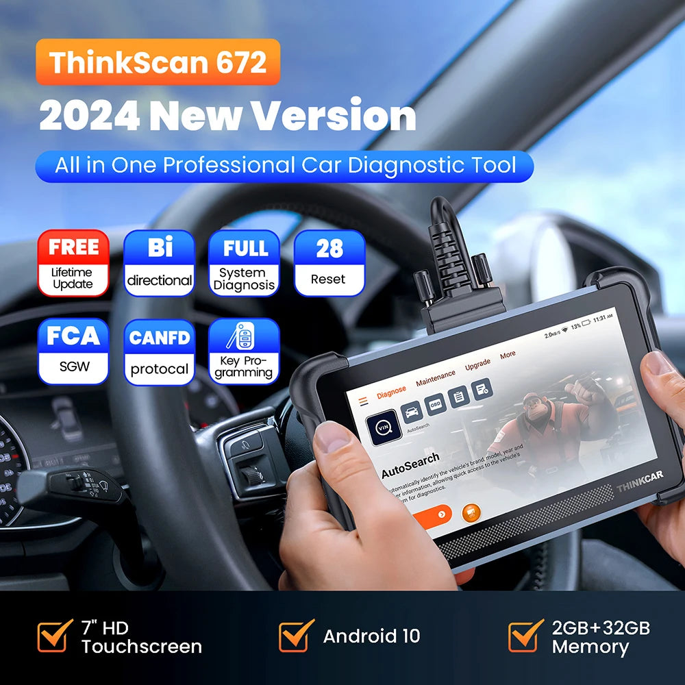Thinkcar Thinkscan 672 Diagnostic Tool &ndash; Bidirectional Scan