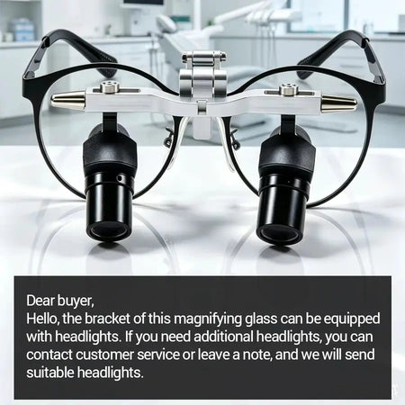 Sku 2026 Dental 48° Angle Head-Mounted Binocular Magnifier Round Metal Frame Surgical Magnifying Glass Dental Beauty by InterCyprus Trading Ltd