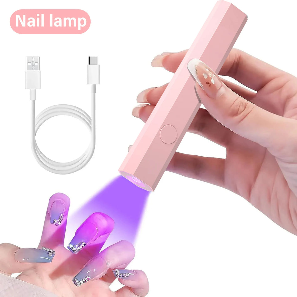 YIKOOLIN Mini 3W UV LED Nail Lamp &ndash; Portable USB Dryer