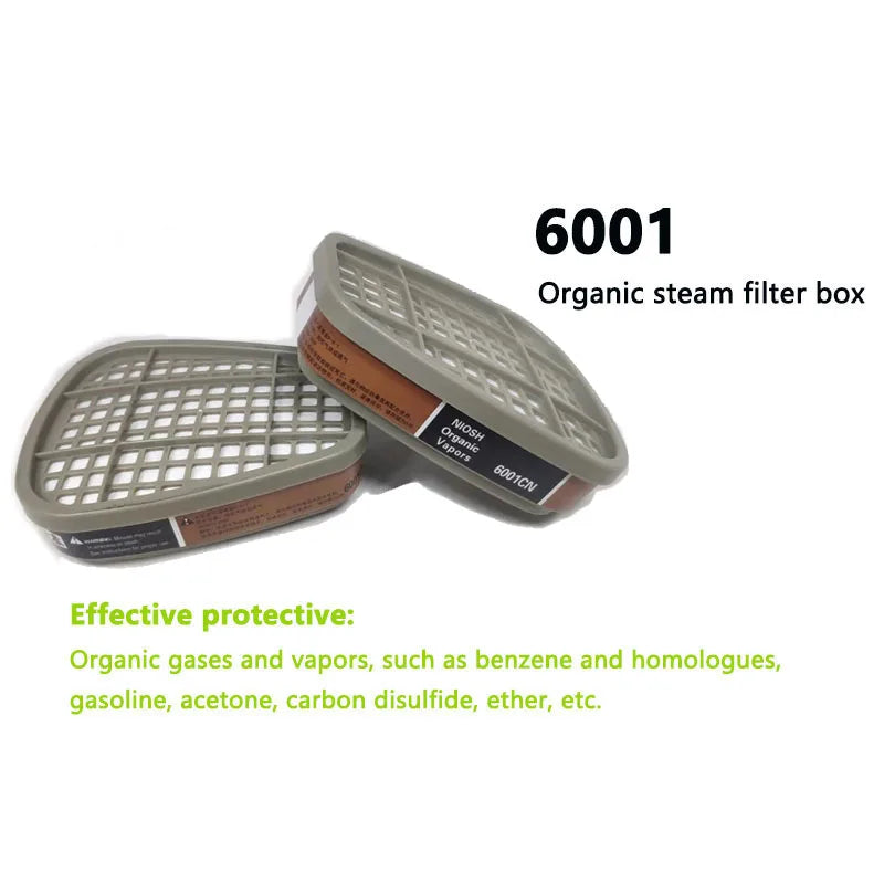 6001/6002/6004 Cartridge Box 5N11 Cotton Filters Set &ndash; Superior Protection for Dust and Gas Masks 6001CN Cartridge
