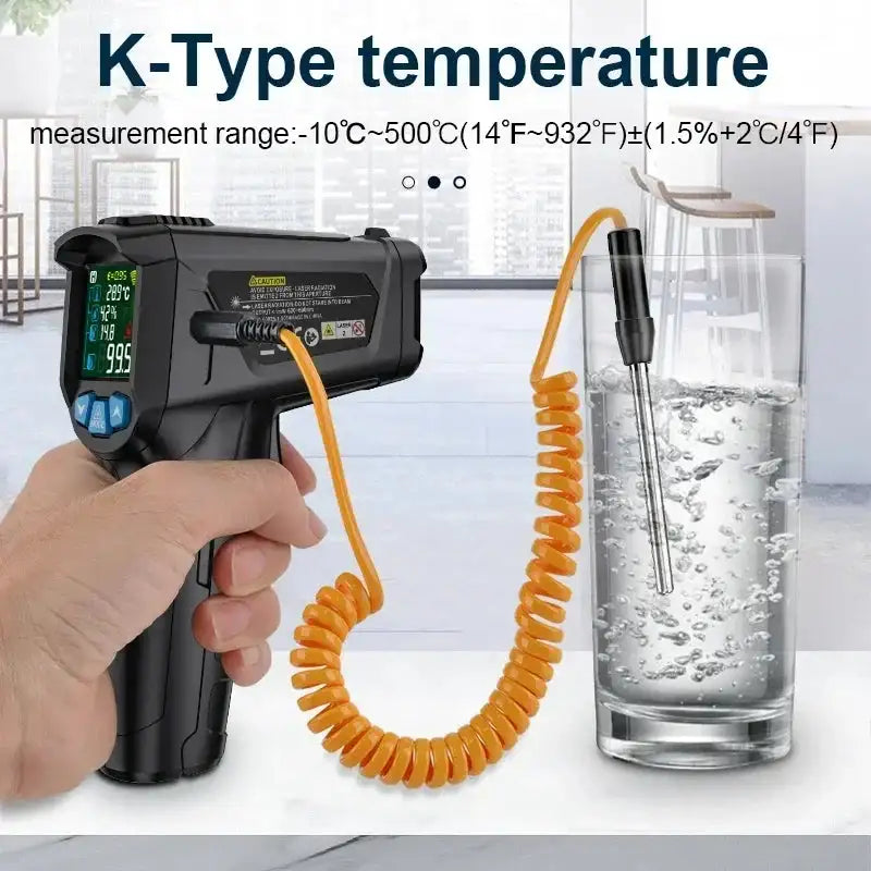 Mestek 50 800C Digital Infrared Thermometer Humidity Meter