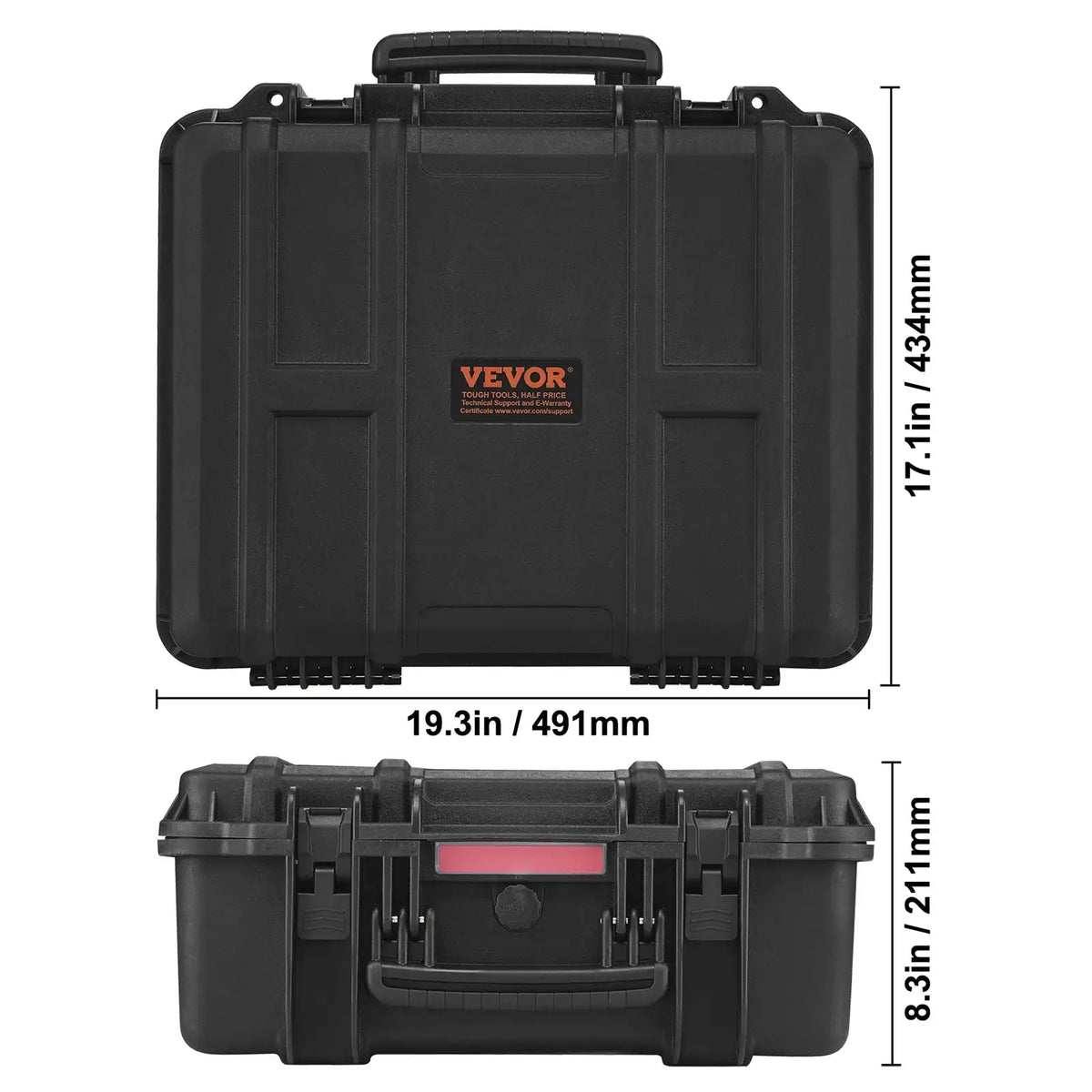 Hard Pistol Case With Pre Cut Foam IP67 Lockable