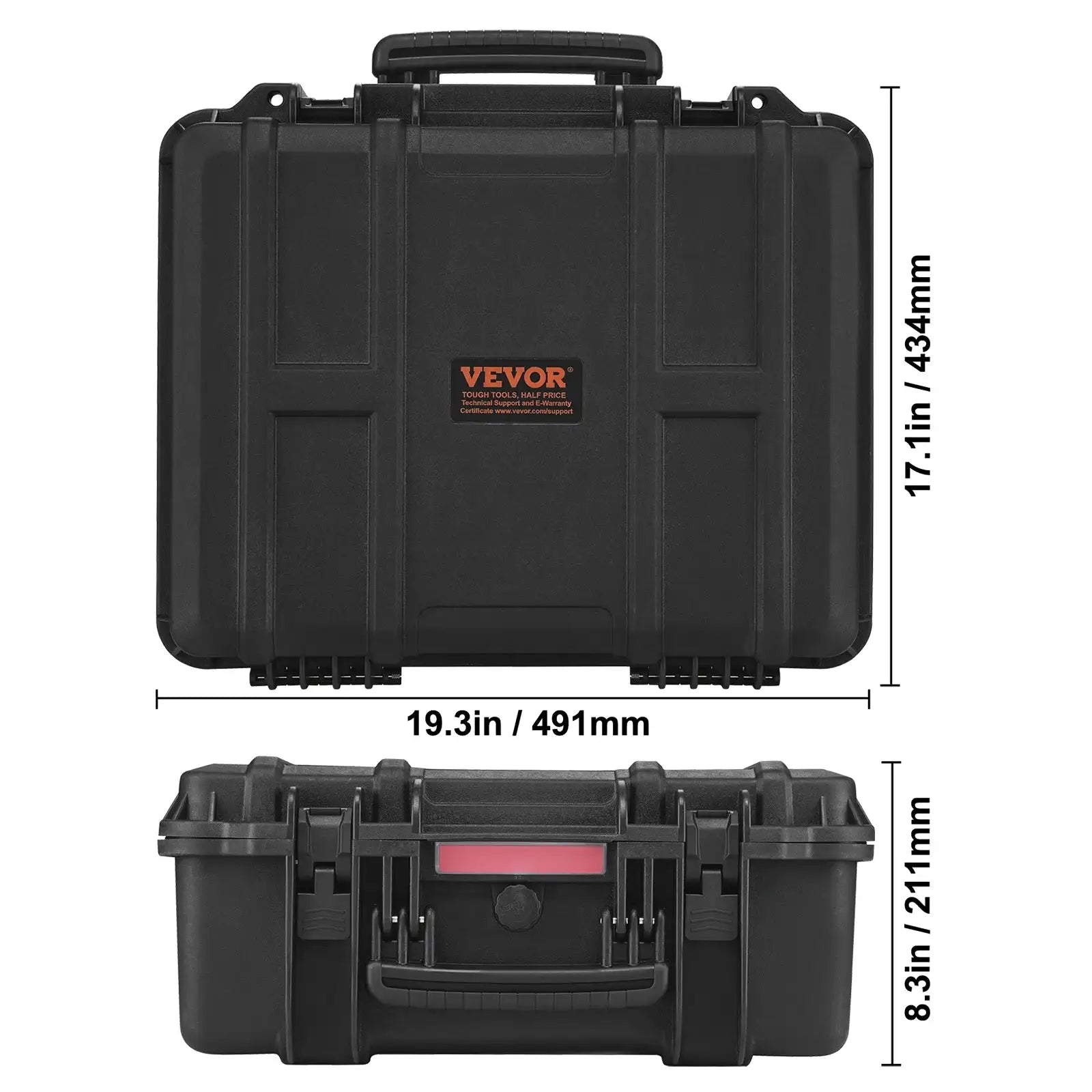 Hard Pistol Case With Pre Cut Foam IP67 Lockable