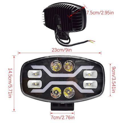 9 Inch LED Off Road Headlight &ndash; Ultra Bright 22000LM
