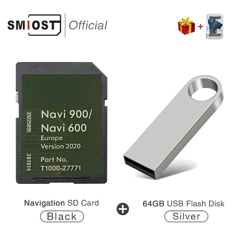 SMIOST 16GB GPS SD Vauxhall 600 900 &ndash; 2020 Navigation Maps