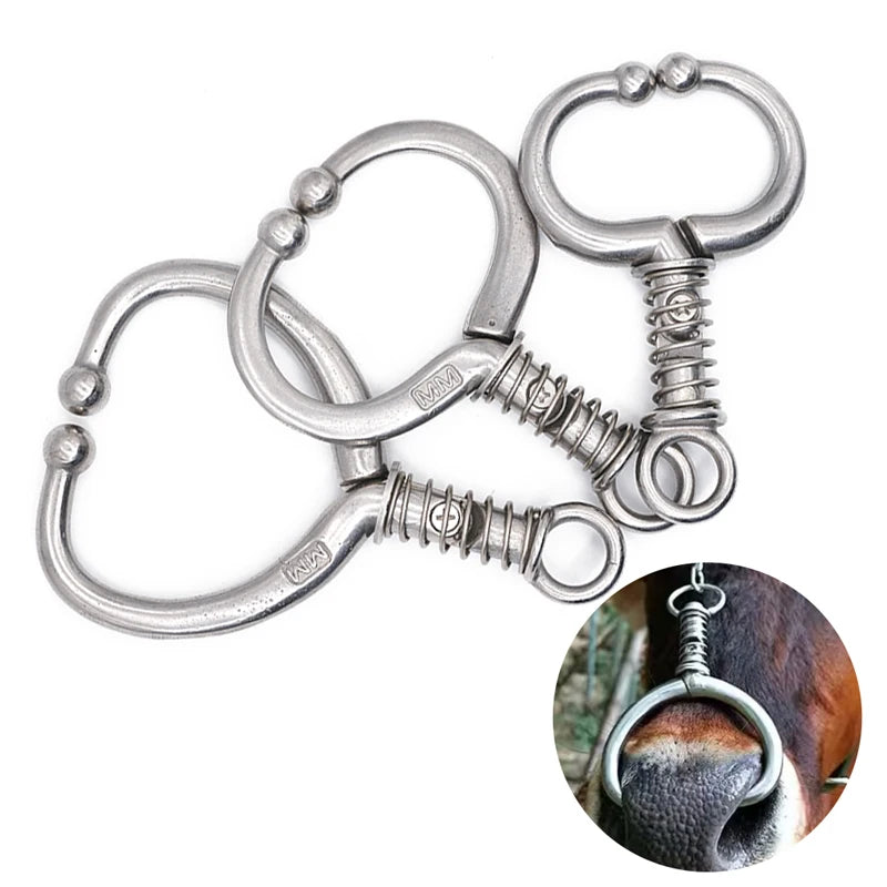 1Pc Cattle Nose Rings Stainless Steel Clamp &ndash; Durable