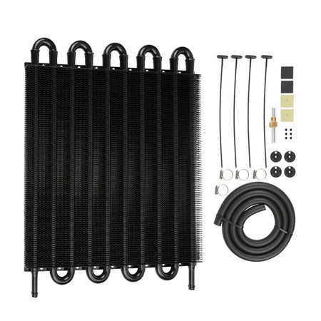 2 Row 4 Row 6 Row 8 Row 10Row 16Row Universal Remote Transmission Oil Cooler Auto-Manual Radiator Converter Aluminum Kit by InterCyprus Trading Ltd