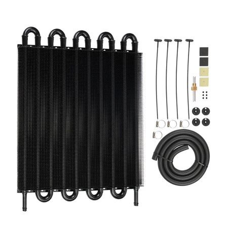 10 Row/16 Row Oil Cooler Kit, Universal Aluminum Remote Transmission Engine Cooler Auto-Manual Radiator Converter Kit by InterCyprus Trading Ltd