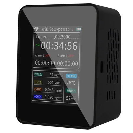 6 In 1 Air Quality Detector &ndash; WiFi Enabled Large Screen