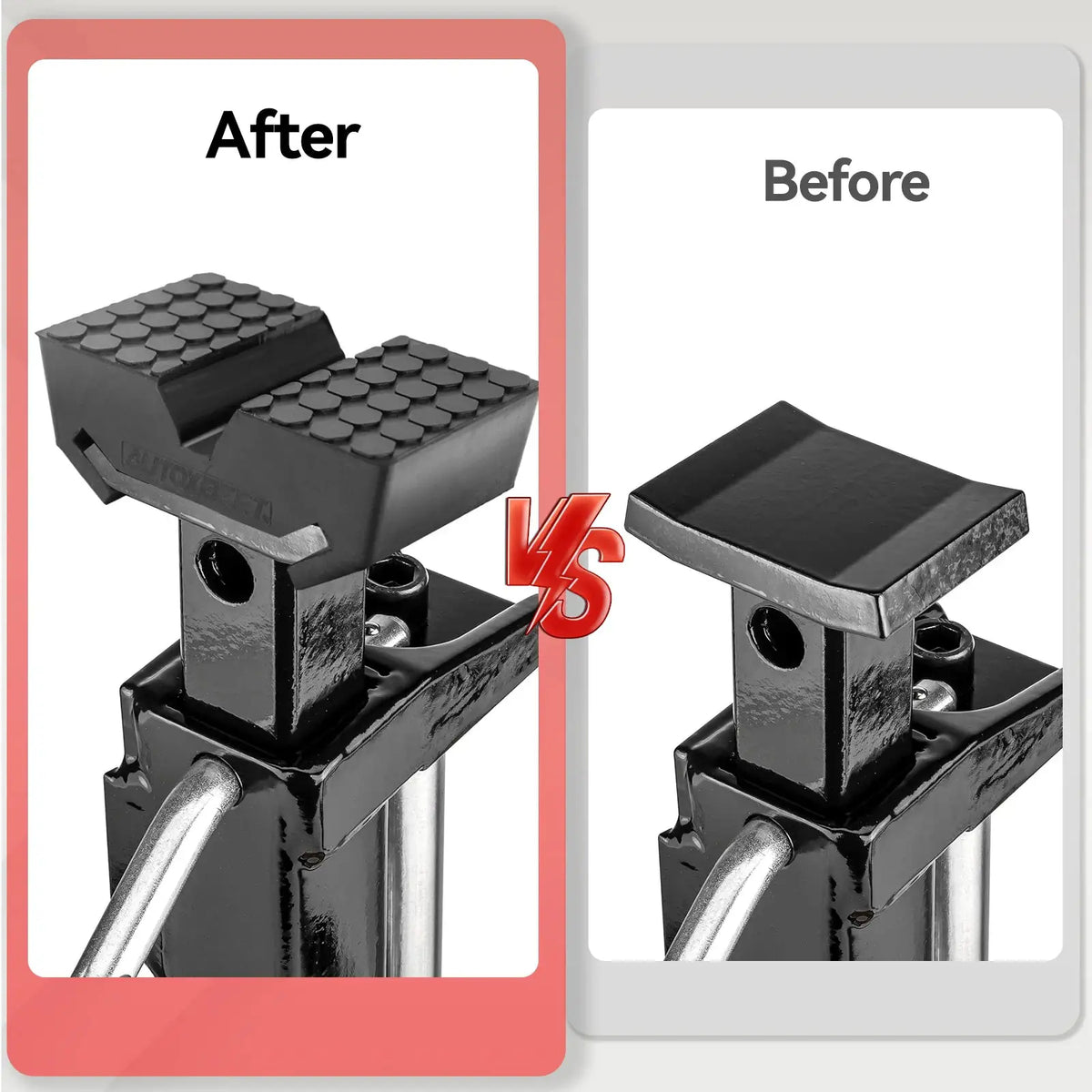 Car Slotted Lift Jack Stand Rubber Pad Saddle Adapter for All-in-One Frame Rail Pinch Lifting Repair Tools Safety Grip Pads by InterCyprus Trading Ltd