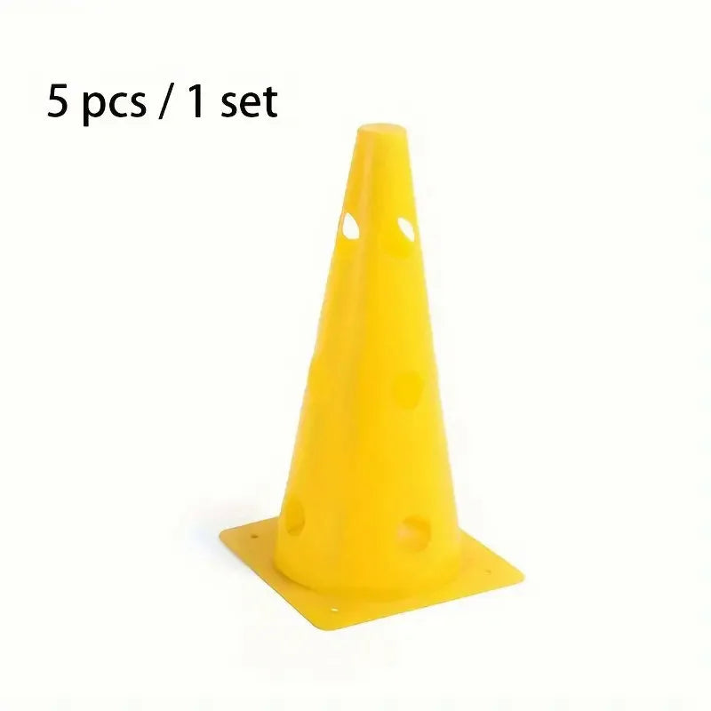 Bright 32CM Perforated Training Cones - Set of 5 Yellow (5pcs) / CHINA