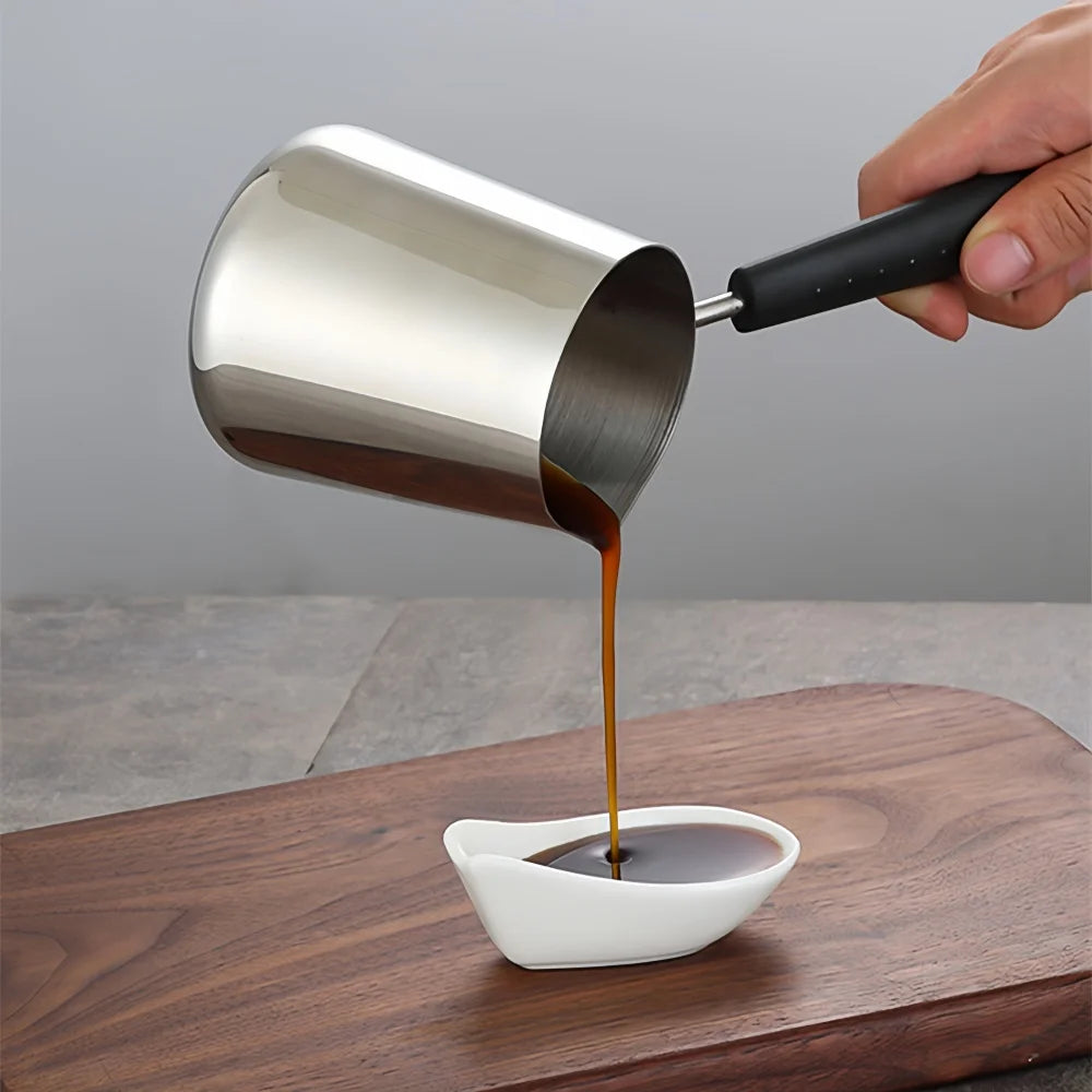 WUWANLI Coffee Milk Frothing Pitcher &ndash; Double-Sided Scale for Perfect Latte Art