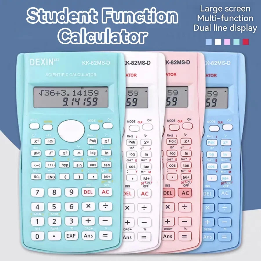 Multifunctional Scientific Calculator with Large Display for Students and Office Use