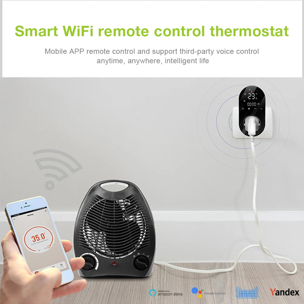 Tuya WiFi Thermostat Socket &ndash; Smart Temperature Control for Efficient Heating