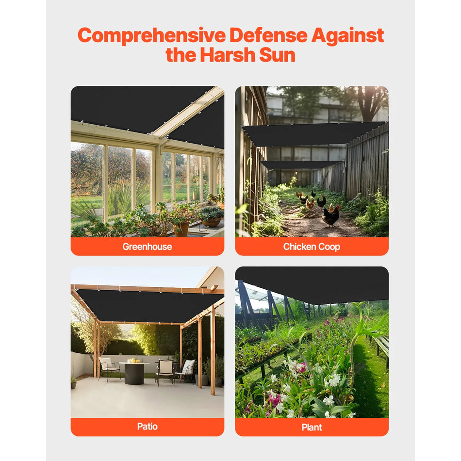 Tessuto ombreggiante al 90% HDPE 140GSM Pergola 10x10Ft