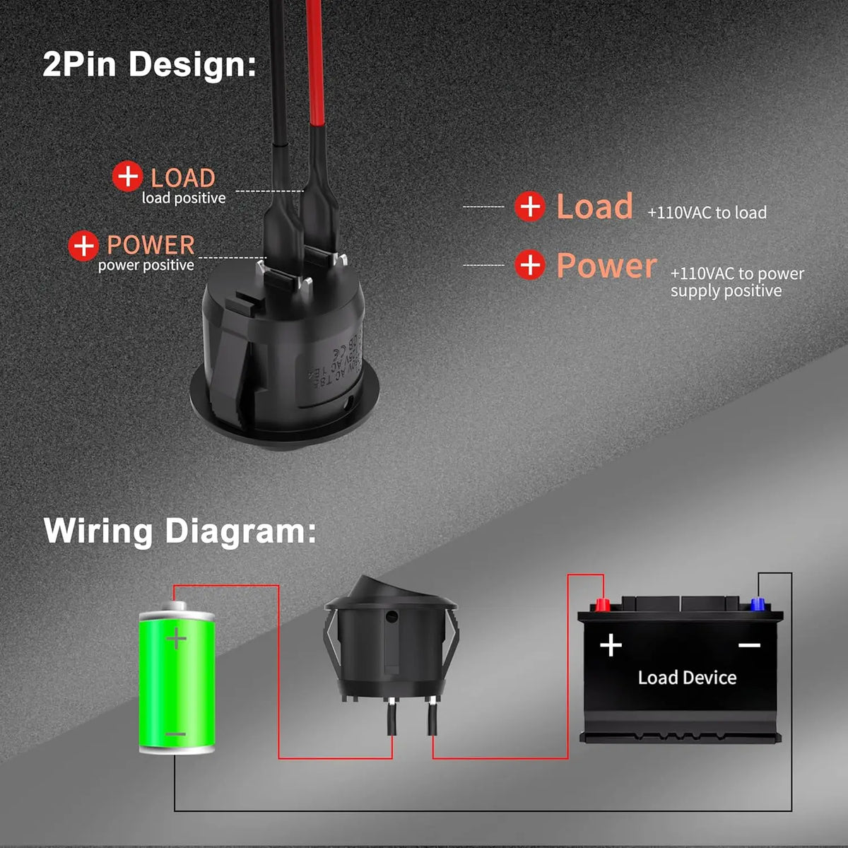 Mini Round Rocker Switch 15mm &ndash; Easy Installation for 12V DC Power Control