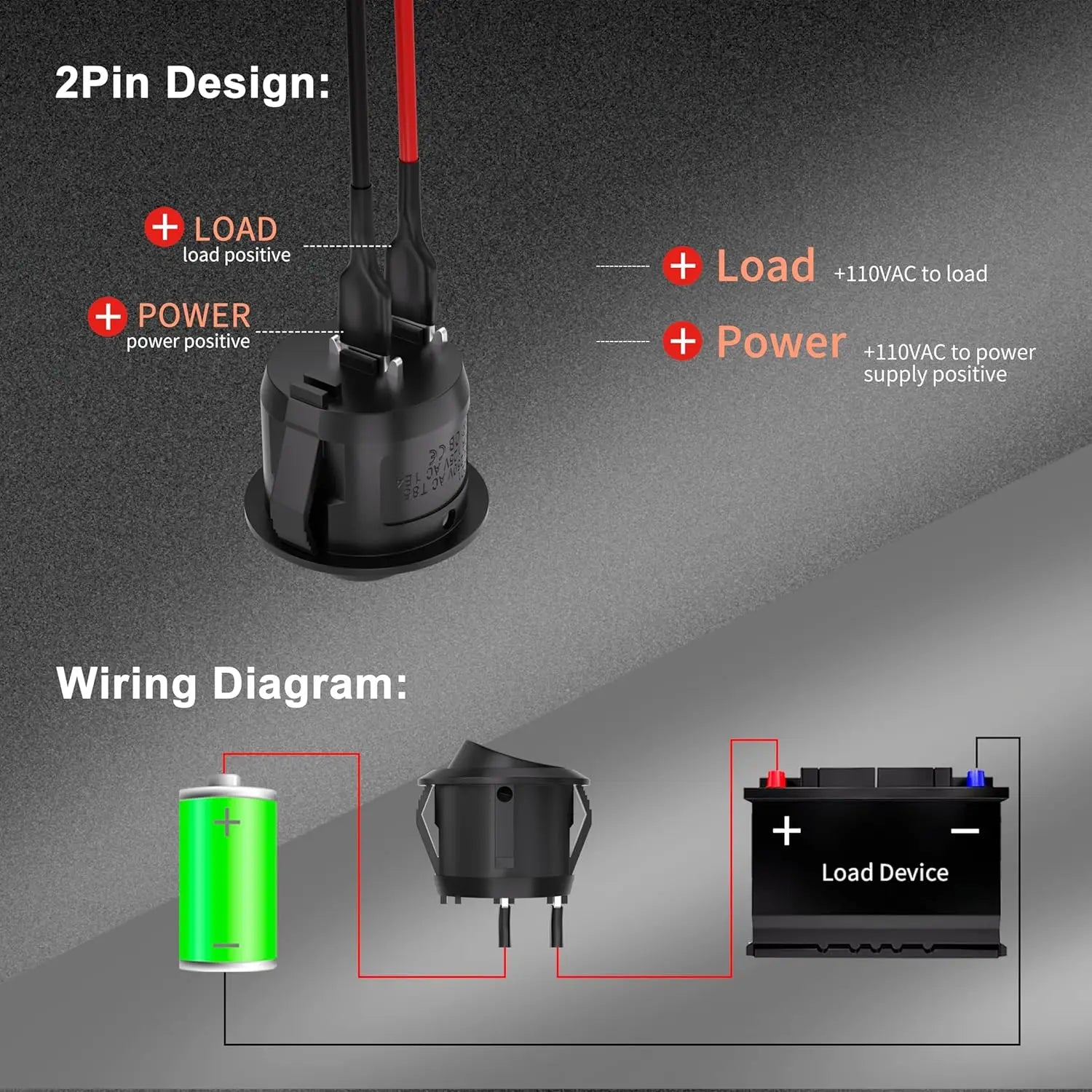Mini Round Rocker Switch 15mm &ndash; Easy Installation for 12V DC Power Control