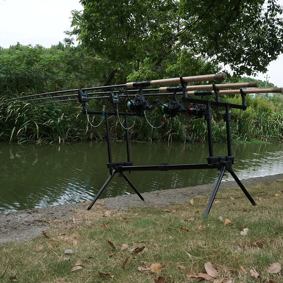 Hirisi 3Pc Alarmes de Morsure de Pêche Avec 3 Swingers de Couleur B1142C