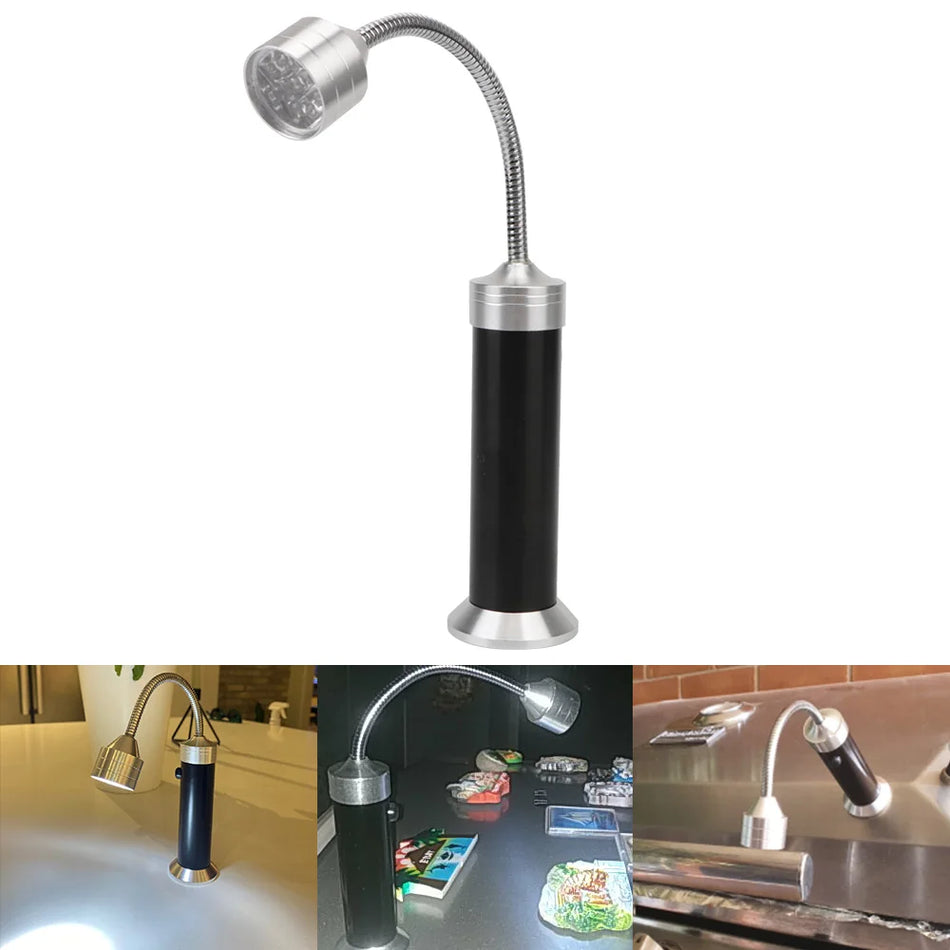Svjetlo za roštilj s 9 LED dioda, podesivo 360 stupnjeva, magnetska metalna baza