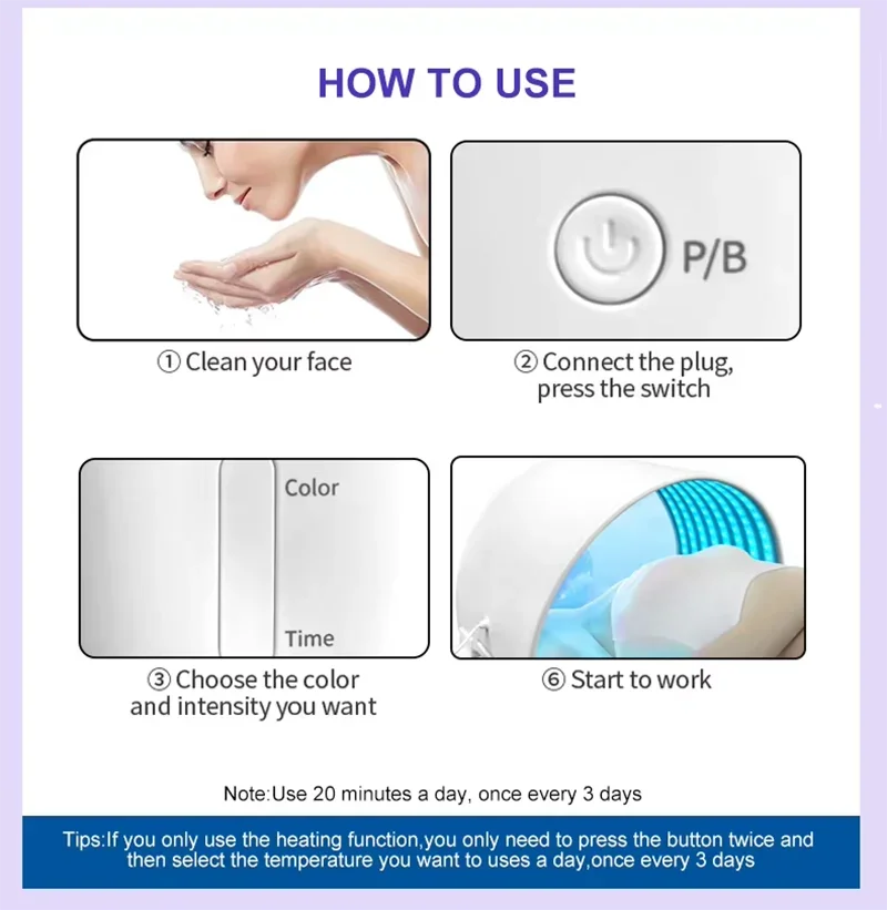 7 Color Photon PDT Facial Mask &ndash; Skin Rejuvenation Therapy