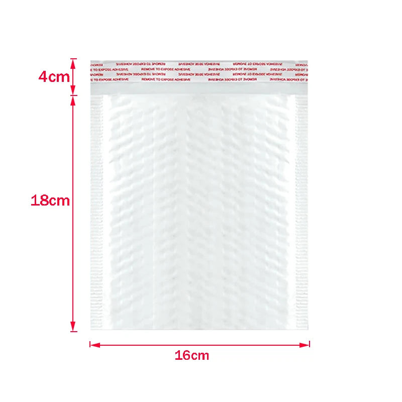 ALSMT Shockproof White Foam Envelope Bubble Bags - Pack of 50 16x18cm   50pcs