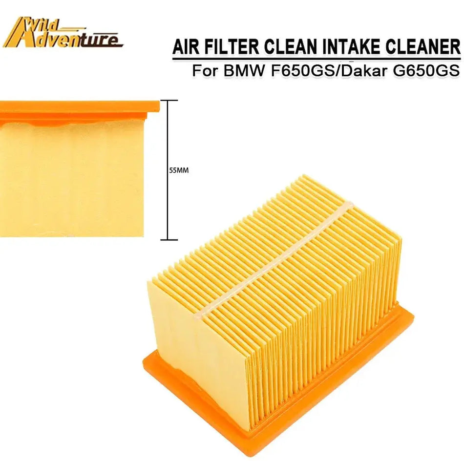 For BMW F650GS F 650 GS Dakar 2001-2007 G650GS G 650 GS Sertao 2008-2015 Motorcycle Air Clean Intake Filter Cleaner Accessories by InterCyprus Trading Ltd