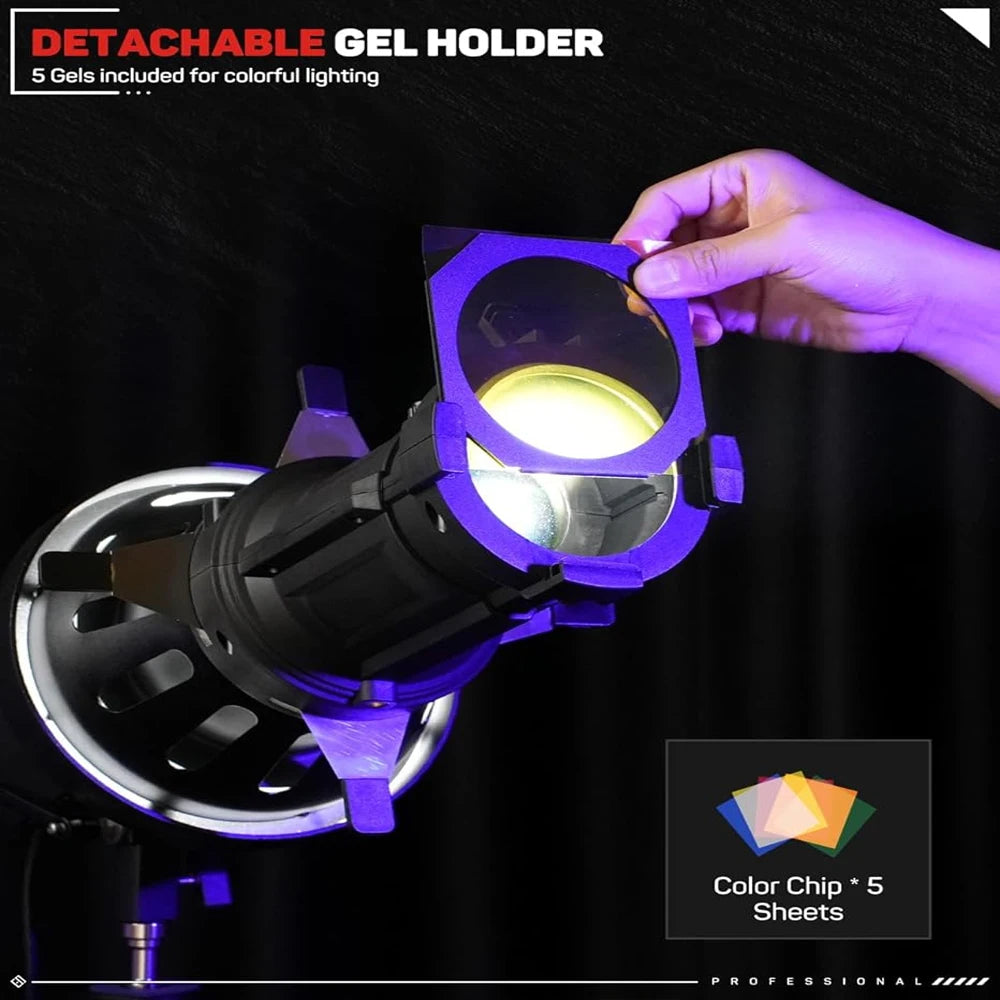 IFOOTAGE 40&deg; Spotlight Projection Lens &ndash; 12 Gobos Included
