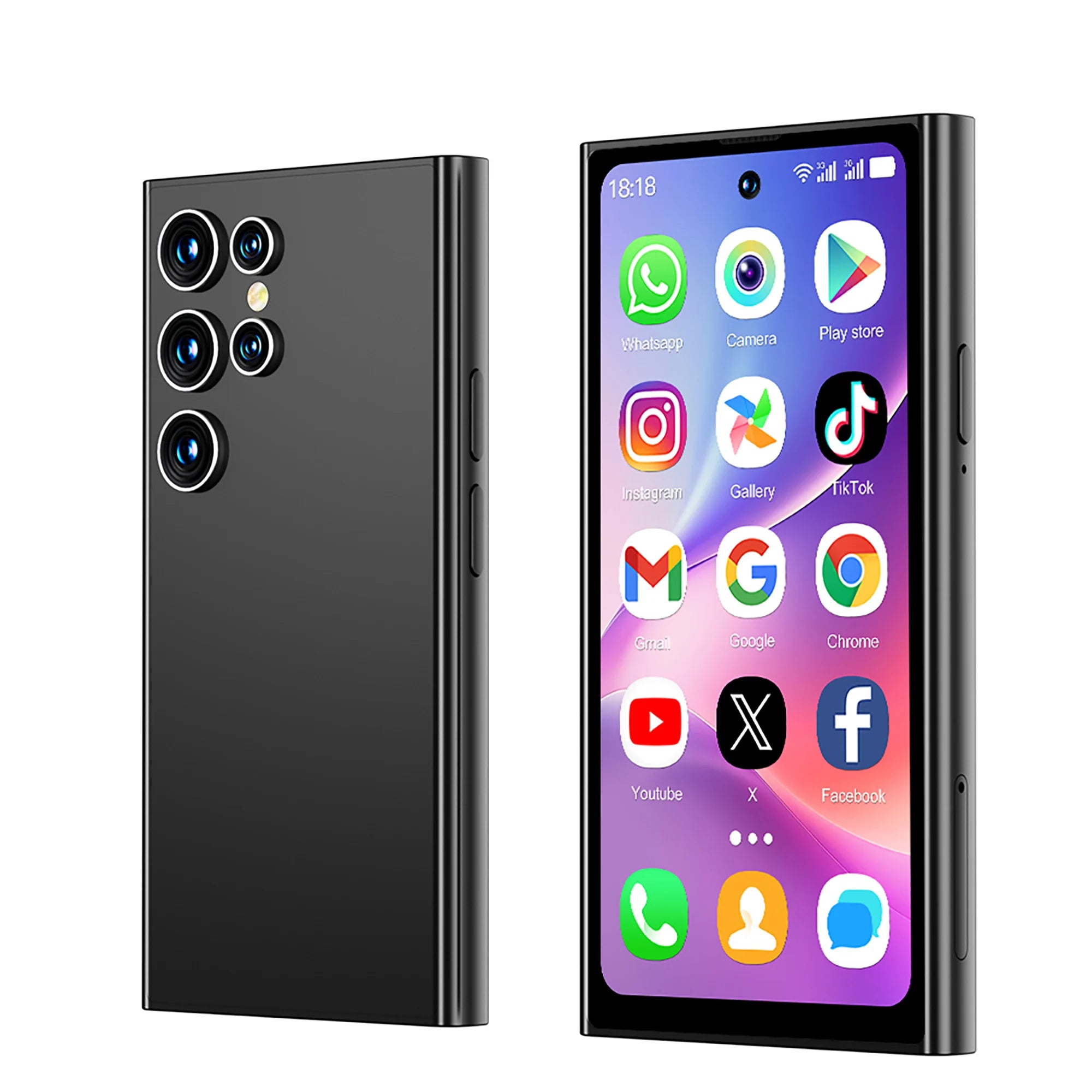 SERVO S27 Mini Android Smartphone &ndash; Fast Face Unlock black / CHINA / 2 G|16g