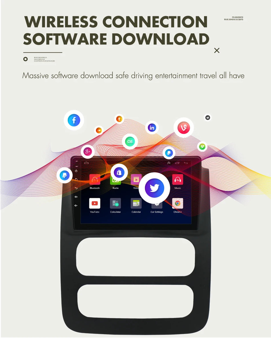 9 Inch Car Radio CarPlay Android Auto - 1080HD Split Screen