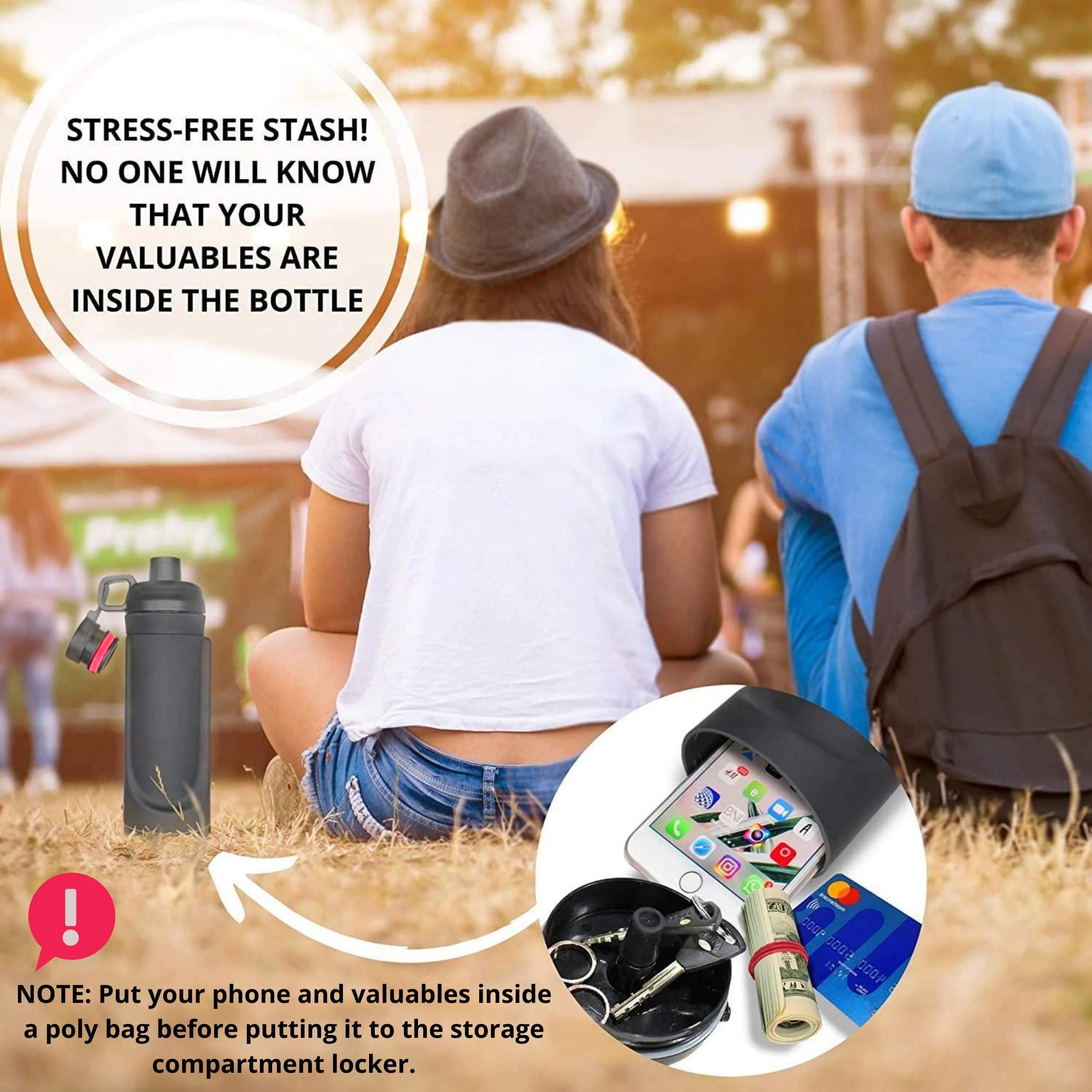 Diversion Water Bottle Hidden Safe &ndash; Hidden Compartment