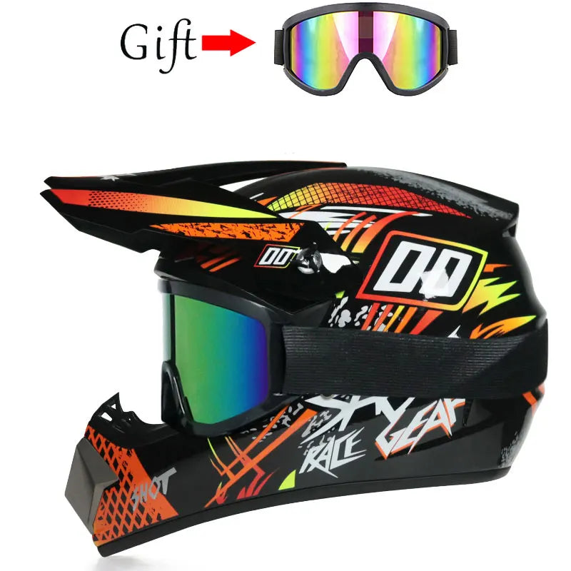 Unisex Off-Road Motorcycle Helmet for Kids - Lightweight Motocross Safety Gear