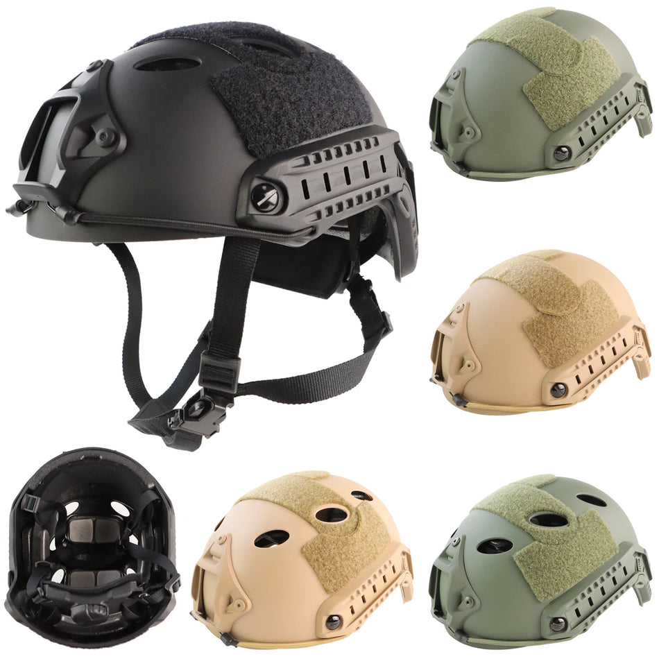 Elmetto tattico in ABS ispessito per airsoft CS e guida