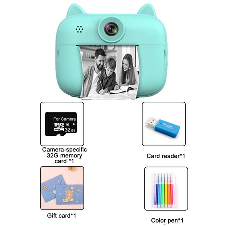 Kids Digital Video Camera For Girls Boys &ndash; Dual Cameras Blue-without bag