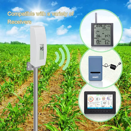 Ecowitt WN34S Waterproof Soil Temperature Sensor with LCD Display