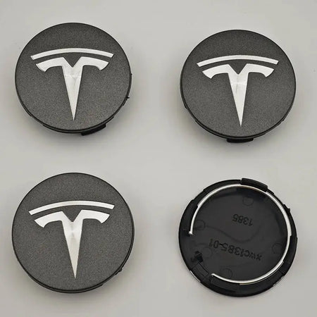 4 pcs/set suitable for Tesla Model 3 Y S X wheel center cap badge, modified wheel hub cap ABS 56mm Tesla original car wheel cent by InterCyprus Trading Ltd