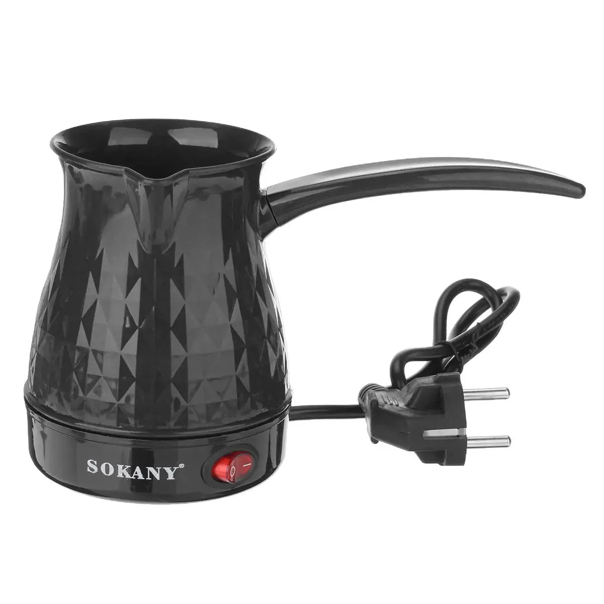 HAOYUNMA Electric 500W Stainless Steel 500ml Mocha Pot black