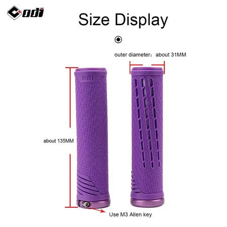 ODI CF Silicone Bike Grips with Carbon Fibre Reinforcement - Anti-slip Comfort