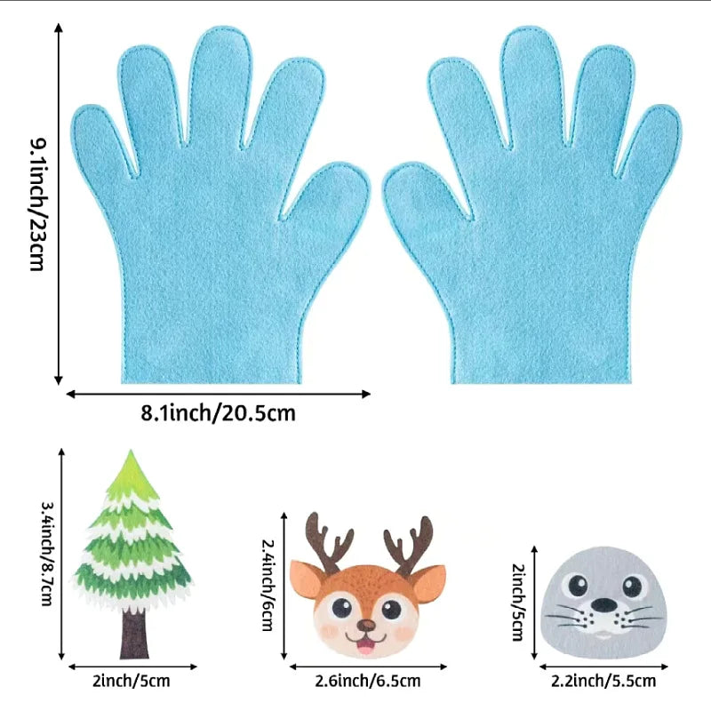 ATS30537 Hand Puppets Set &ndash; Montessori Storytelling Tool