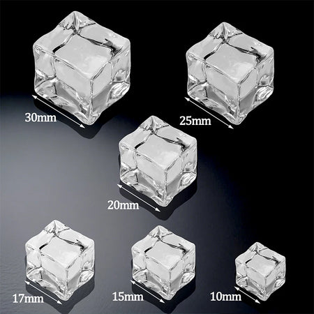 Clear Acrylic Fake Ice Cubes for Photography &amp; Decoration