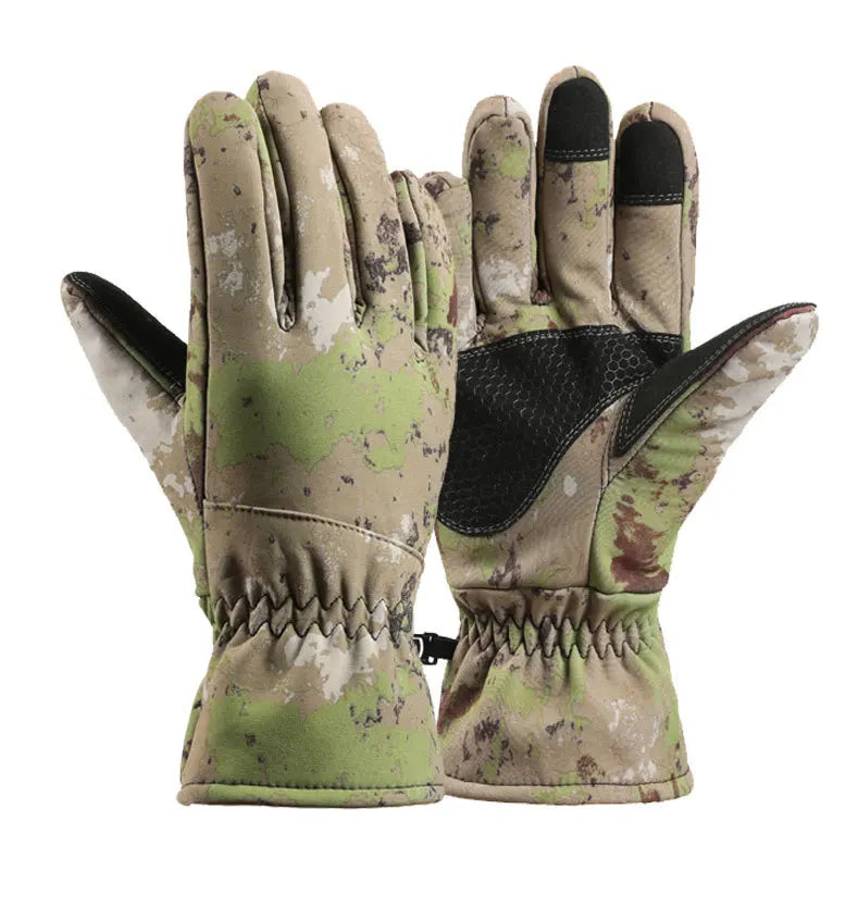 Camouflage Ski Gloves &ndash; Waterproof Windproof Warmth for All FG / XL